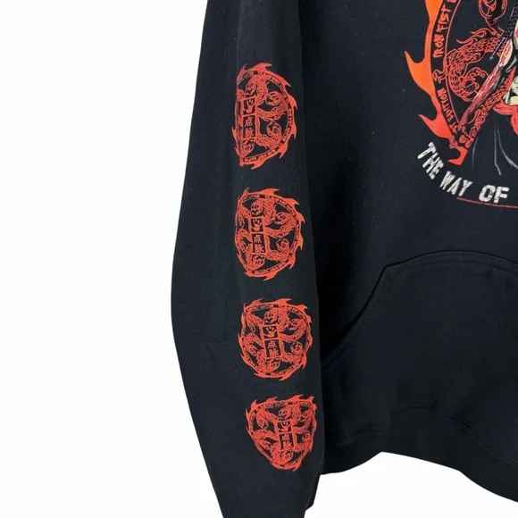 Mens 2000s Five Finger Death Punch Rock Band Music Pullover Hoodie Size L - Picture 4 of 8